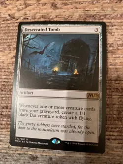 Descrated Tomb - MTG Magic Cards - M19 Core Set 2019 - Image 1