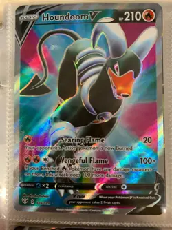 Houndoom V - 178/189 SWSH Darkness Ablaze - Pokemon Card - NM - Image 1