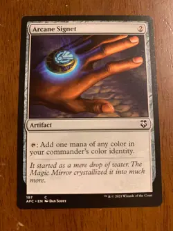 Arcane Signet - AFC Adventures Commander - MTG Magic Card - NM - Image 1