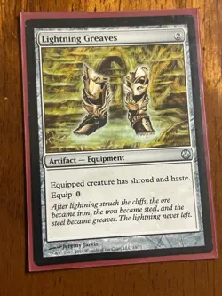 Lightning Greaves [Duel Decks: Phyrexia vs. the Coalition] - MTG Magic Card - NM - Image 1