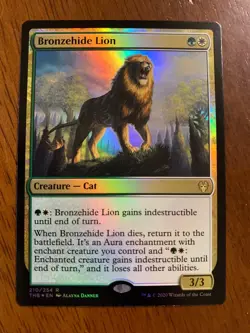 Bronzehide Lion Foil - MTG Magic Cards - Theros Beyond Death THB - Image 1