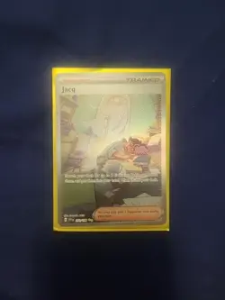 English 2023 Pokemon Jacq Alt Art Trainer Supporter 250 /198 Scarlet Violet - Image 1