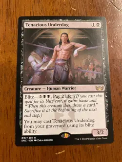 ​Tenacious Underdog - Streets of New Capenna - MTG Magic Card - NM - Image 1