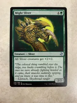 Might Sliver - MTG Magic Card - Time Spiral Remastered TSR - Image 1