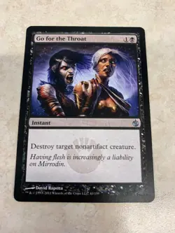 Go For The Throat - MTG Magic Card - Mirrodin Besieged - NM - Image 1