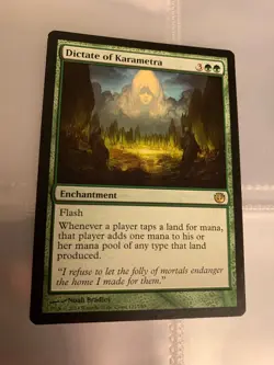 Dictate of Karametra - MTG Magic Card - Journey Into Nyx - NM - Image 1
