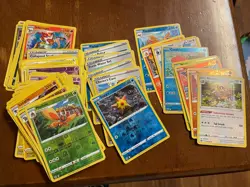 Brilliant Stars Lot 66 Co Uncomm Rare Pokemon Cards Bulk Collection Holo Reverse - Image 1