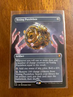 Vexing Puzzlebox (extended Art) Baldur's Gate CLB - MTG Magic Card - NM - Image 1