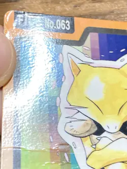 Pokemon Carddass Card Abra File No. 63 Bandai Pocket Monsters 1997 Japan - Image 5