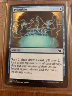Preordain - Commander 2015 - MTG Magic Card - NM - Image 1