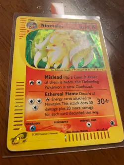 Ninetales 21/165 Holo Rare Expedition Set E-Series - Pokemon Card - LP - Image 2