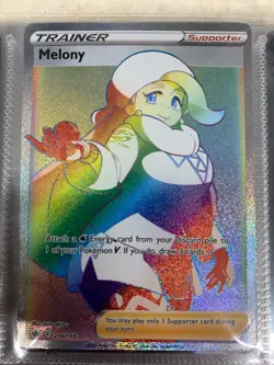Melony Full Art Rainbow 218/198 Chilling Rain Rainbow Rare - Pokemon Card - NM - Image 1