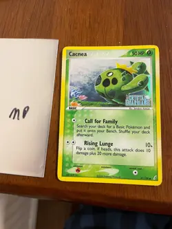 Cacnea 47/100 EX Crystal Guardians Holo Stamp - Pokemon Card - HP - Image 1