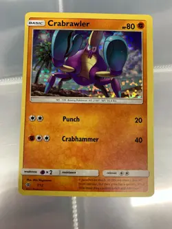 Crabrawler 7/12 Holo McDonald’s Promo - Pokemon Card - NM - Image 1
