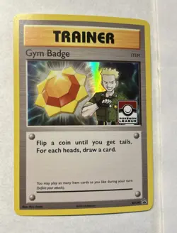 Gym Badge (Lt. Surge) - XY205 Holo - NM Pokemon Card - Image 1