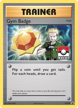 Gym Badge (Lt. Surge) - XY205 Holo - NM Pokemon Card - Image 2