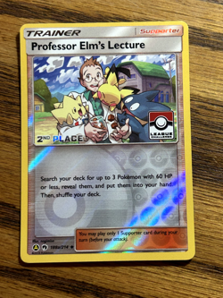 Professor Elm's Lecture 188a/214 2nd Place League Promo - Pokemon Card - NM - Image 1
