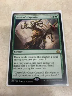 Rishkar's Expertise - MTG Magic Card - Aether Revolt AER - Image 1