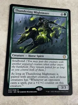 ​Thundering Mightmare - Innistrad: Crimson Vow Commander - MTG Magic Card - NM - Image 1