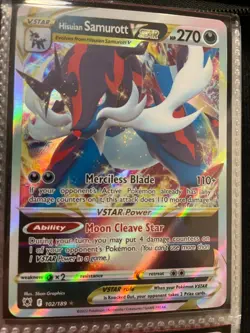 Hisuian Samurott VSTAR (102/189) (Astral Radiance) - Pokemon Card - NM - Image 1
