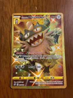 Galarian Perrserker 205/192 Rebel Clash - Pokemon Card - LP - Image 1