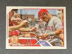 2023 Topps Flagship Collection Mike Trout Image Variation SP CTCSP-1 Angels - Image 1