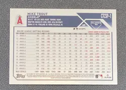 2023 Topps Flagship Collection Mike Trout Image Variation SP CTCSP-1 Angels - Image 2
