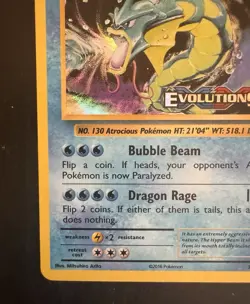 Pokemon 2016 Gyarados 34/108 XY Evolutions Prerelease Holo - Image 2