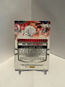 Mike Trout 2014 Panini Prizm Red White Blue #3 Los Angeles Angels - Image 2
