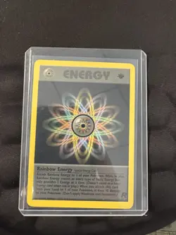 Pokemon Rainbow Energy 1st Edition NON HOLO Team Rocket 80/82 LP Vintage Rare - Image 1