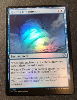 Roiling Dragonstorm - Foil - TDM - MTG - EN - NM - 0055 - Image 1