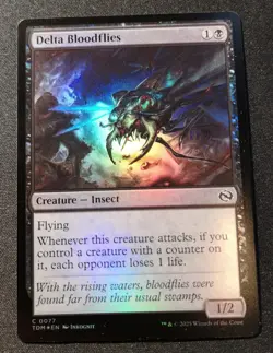 Delta Bloodflies - Foil - TDM - MTG - EN - NM - 0077 - Image 1