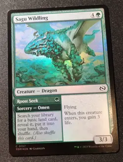 Sagu Wildling - Foil - TDM - MTG - EN - NM - 0157 - Image 1