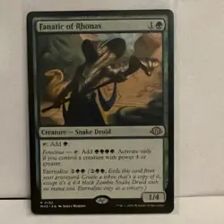 Wizards Fanatic of Rhonas Rare Creature Green Foil Modern Horizons 3 English - Image 1