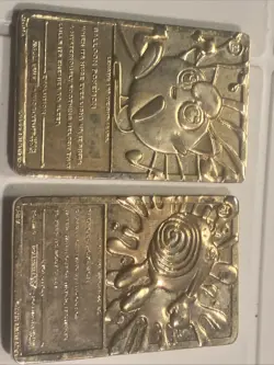 1999 Nintendo Pokemon Gold Plated Jigglypuff Poliwhirl Pikachu Burger King - Image 4