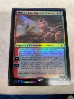 Minsc & Boo Timeless Heroes Commander Legends Battle for Baldur's Gate Foil - NM - Image 1