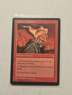 Crown of Flames - Tempest - LP - Common - Enchant Creature - MTG - Image 1
