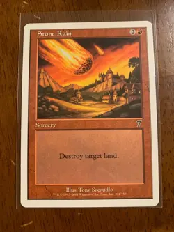Stone Rain - MTG Magic Card - 7th Seventh Edition - NM - Image 1