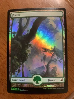 Forest Foil Full Art - MTG Magic Cards Zendikar Rising 278/280 Basic Land - Image 1
