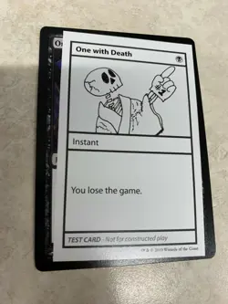 One With Death - Mystery Booster Convention Playtest Card - NM - Image 1