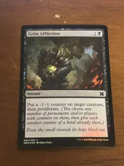 Grim Affliction FOIL Modern Masters 2015 - MTG Magic Card - NM - Image 1