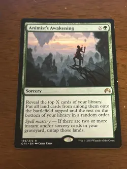 Animist's Awakening - Magic Origins - MTG Magic Card - NM - Image 1