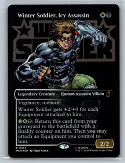 Marvel Super Heroes Winter Soldier, Icy Assassin (Borderless) 377 Foil - Image 1