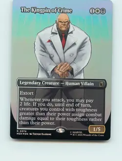 The Kingpin of Crime (Borderless) (0374) MTG Marvel Super Heroes FOIL - Image 1