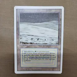 MTG Tundra - Revised Edition - Lightly Played (LP) - Dual Land - 1994 - Image 2