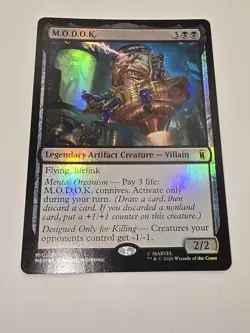 MTG Marvel Super Heroes 0106 M.O.D.O.K. (MODOK) FOIL - Image 1