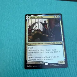 MTG Foil Marvel Super Heroes MSH King T'Challa_Black Panther, Hope Enduring MINT - Image 1