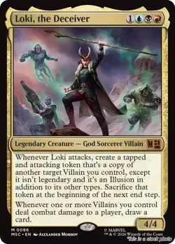 MTG Loki, the Deceiver Card #86 Commander: Marvel Super Heroes NM Magic - Image 1