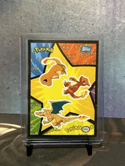 Topps Pokemon 2000 Movie Charmander Charmeleon & Charizard Sticker / Puzzle LP - Image 1