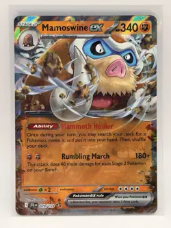Mamoswine EX 079/159 Double Rare Holo Journey Together Pokemon TCG NM - Image 1